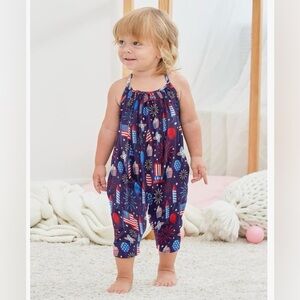 Toddler 4th of July Halter Jumpsuit